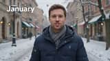 Seasonal Months Portrait Video Prompt