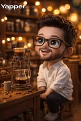 Scène de diorama miniature dans un café vintage
