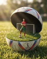 Miniature World Diorama Inside a Sphere