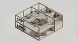 Minimalist 3D Isometric Architectural Diorama