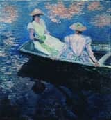 Generación de imágenes de paseos en barco al estilo Monet