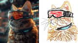 MS Paint Style Soulful Sketch reference