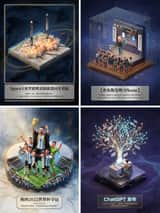 Museum-Grade 3D Diorama Poster for Historical Events