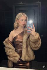 Nightlife Glamour Mirror Selfie with Flash