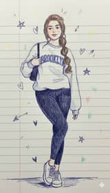 Notebook Pen Doodle Identity Preservation Prompt