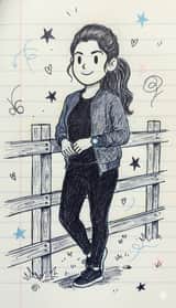Notebook Pen Doodle Identity Preservation Prompt