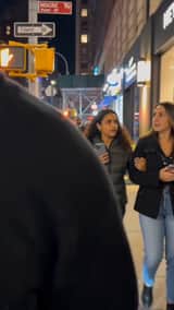 Metraje de celular de celebridad en NYC