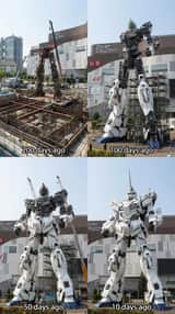 Odaiba Gundam Construction Process Visualization