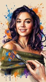 Indicación para retrato estilo pintura al óleo con referencia
