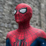Photorealistic Close-Up of Spider-Man Cosplay