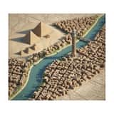Lời nhắc bản đồ Isometric Diorama chân thực như ảnh