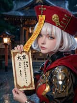 Photorealistic Omikuji (Fortune Slip) Design