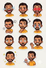 Pixar Sticker Sheet Generation Prompt
