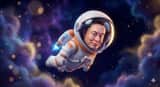 Pixar Style Celebrity Astronaut Caricature