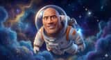 Pixar Style Celebrity Astronaut Caricature