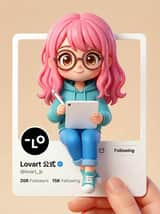 Carte de profil X (Twitter) style Pixar/Disney – Invite