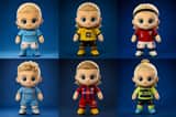 Mascotte de footballeur Chibi en peluche