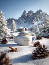 Premium Winter Product Photography in Alpine Setting