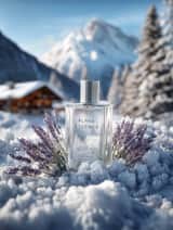 Premium Winter Product Photography in Alpine Setting
