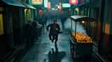 Rainy Neon Pursuit in Hong Kong