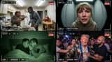 Raw Reality TV Broadcast Screenshots (2x2 Grid)