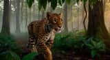 Cinematic Wildlife Leopard Tracking Shot-2