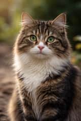 Realistic Photo of a Cat
