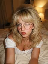 Retro 70s Coquette Selfie Portrait