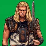 Immagine del profilo in stile pixel art retrò
