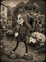 Trasformazione in cartone animato stile "Rubber Hose" vintage