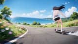 Seedance 2.0 Video Prompt: Seamless Seasonal Transition Skate/Snowboard