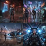 Sequential Sci-Fi Bounty Hunter Story Grid