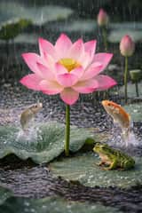 Simple Image Generation Prompt for a Lotus Scene