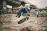Skateboarding Teenager Film Photography Prompt