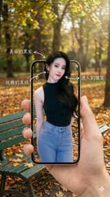 Smartphone Screen Illusion Portrait Template