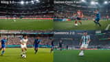 Soccer Player Goal Scoring and Celebration