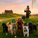 St. Patrick's Day Dog Video Prompt