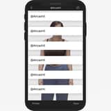 Studio Portrait with Digital UI Overlay