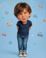 Portraits de personnages de dessin animé 3D stylisés