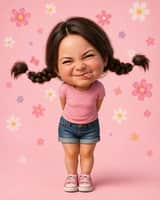 Portraits de personnages de dessin animé 3D stylisés