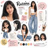 Fiche de design de personnage Ruzaina