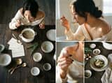 Sultry Korean Beauty Culinary Portrait Prompt