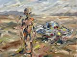 Cecily Brown Tarzında Gerçeküstü Uzaylı Figürü