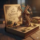 Surreal Diorama and Don Quixote Miniature Prompts