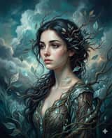 Pintura al óleo romántica surrealista