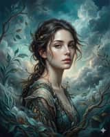 Pintura al óleo romántica surrealista