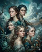 Pintura al óleo romántica surrealista
