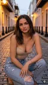 Sydney Sweeney Street Style Cinematic Portrait