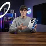 Tech YouTuber Demoing Bluetooth Speaker Video Prompt