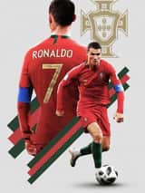 Futuristic Cybernetic Football Poster